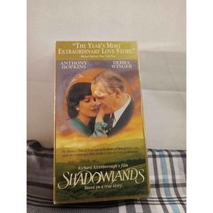 RICHARD ATTENBOROUGH'S " SHADOWLANDS" VHS MOVIE -Vintage 1994